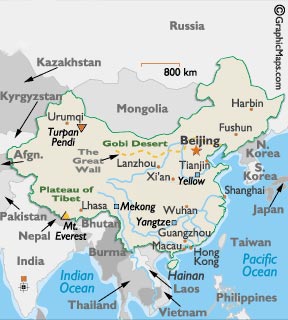 Carte Chine