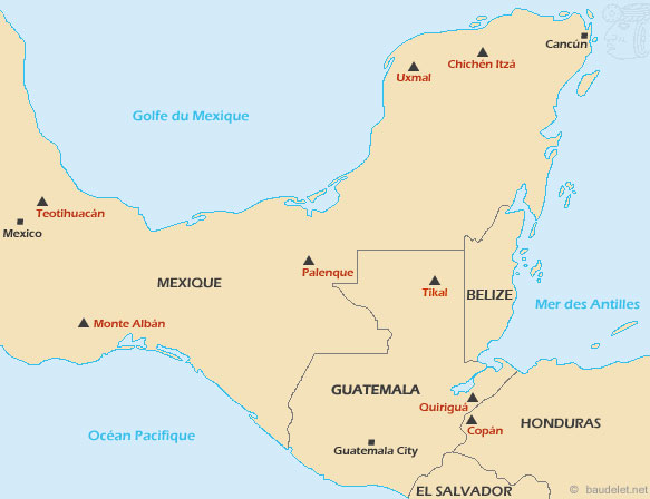 Carte des Mayas
