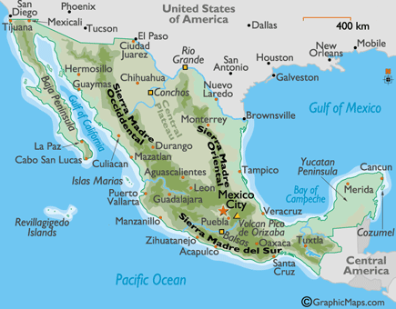 Carte du Mexique