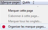 Sauvegarde des favoris Firefox