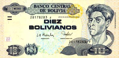 Boliviano Bolivie