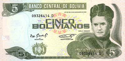 Boliviano Bolivie