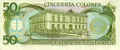 50 Colones Costa Rica