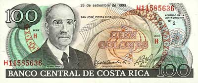 100 Colones Costa Rica