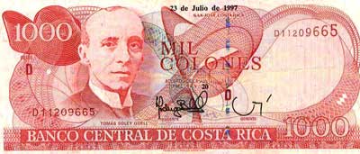 1000 Colones Costa Rica