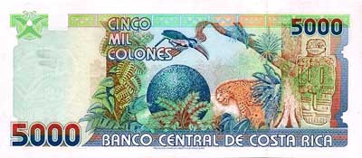 5000 Colones Costa Rica