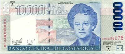 10000 Colones Costa Rica