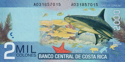 2000 Colones Costa Rica
