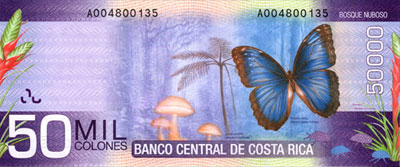 50000 Colones Costa Rica