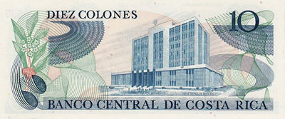 10 Colones Costa Rica