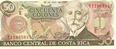 50 Colones Costa Rica