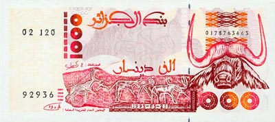 1000 Dinars Algérie