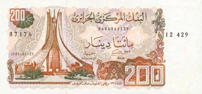 200 Dinars Algérie