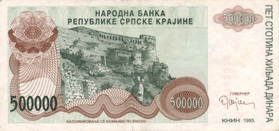 500000 Dinars Krajina