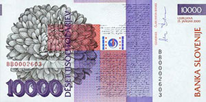 10000 Tolars Slovenie