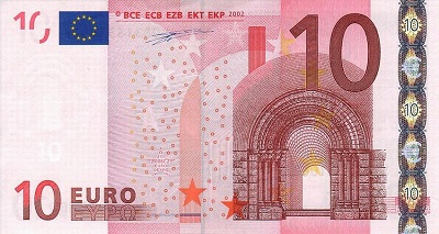 10 euros recto (série 2002)