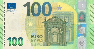 100 euros recto (série 2019)