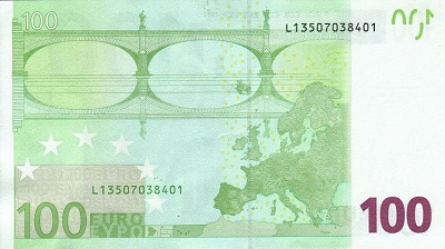100 euros verso (série 2002)