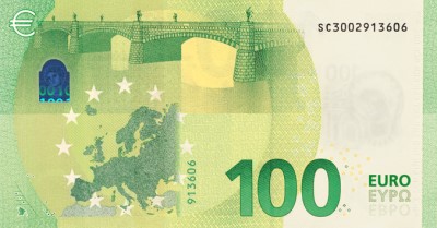 100 euros verso (série 2019)