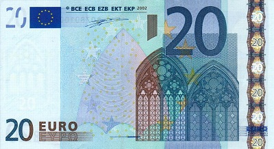 20 euros recto (série 2002)