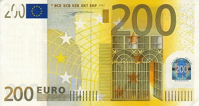 200 euros recto (série 2002)