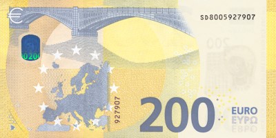 200 euros verso (série 2019)