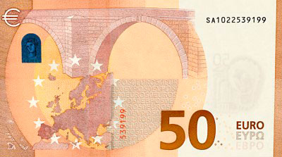 50 euros verso (série 2017)