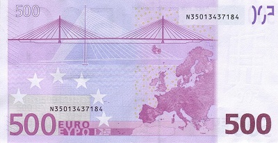 500 euros verso (série 2002)