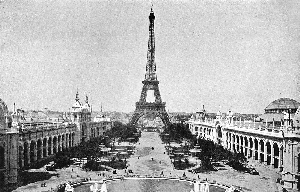 Tour Eiffel en 1900 à l'Exposition Universelle