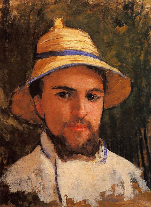 Gustave Caillebotte - Autoportrait au chapeau d'été