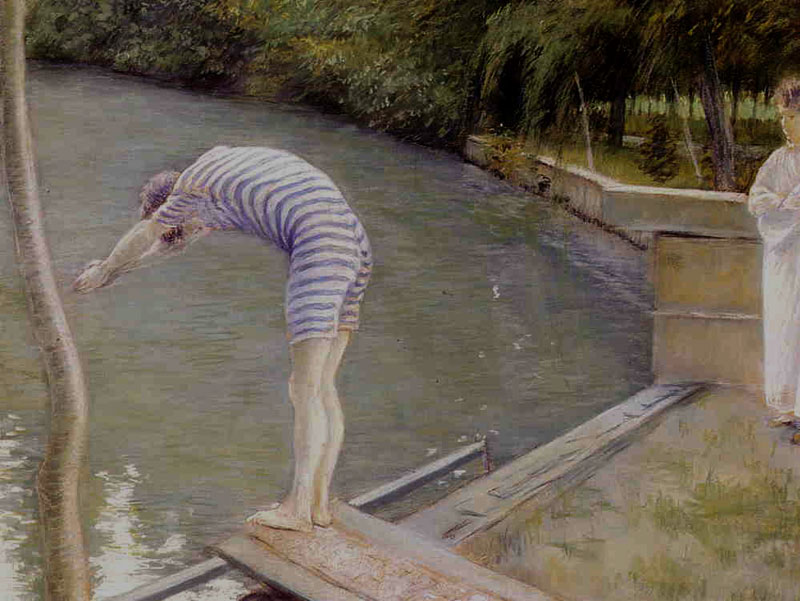 Gustave Caillebotte - Baigneurs, bord de l'Yerres