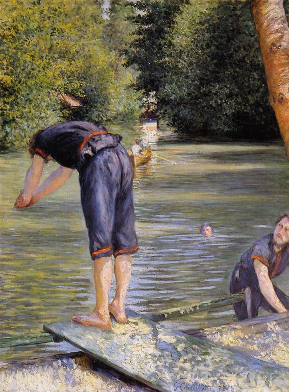 Gustave Caillebotte - Baigneurs, bord de l'Yerres