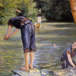 Gustave Caillebotte - Baigneurs, bord de l'Yerres