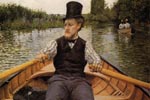 Gustave Caillebotte - Canotier au Chapeau Haut de Forme