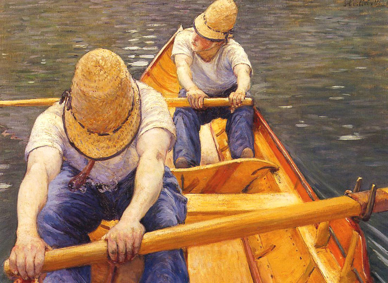 Gustave Caillebotte - Canotiers ramant sur l'Yerres