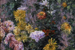 Gustave Caillebotte - Chrysanthèmes blancs et jaunes, jardin du Petit-Gennevilliers