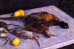 Gustave Caillebotte - Faisans et Bécasses sur une Table de Marbre