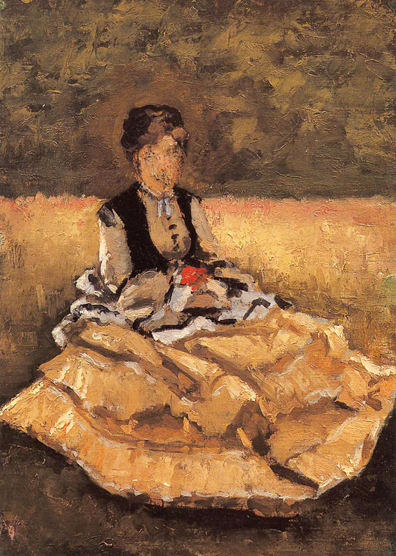 Gustave Caillebotte - Femme assise sur l'herbe, Yerres