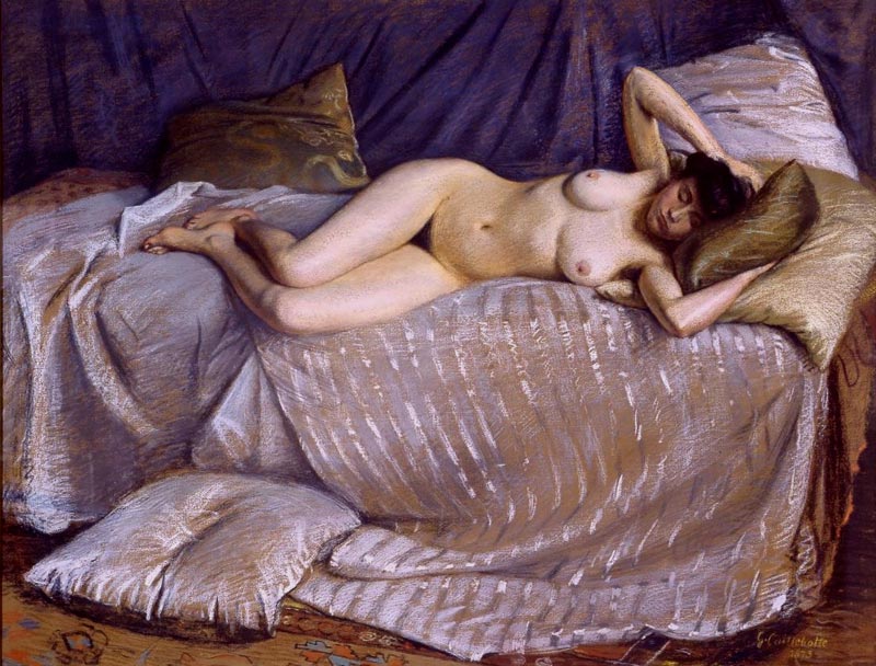 Gustave Caillebotte - Femme Nue Etendue Sur Un Divan