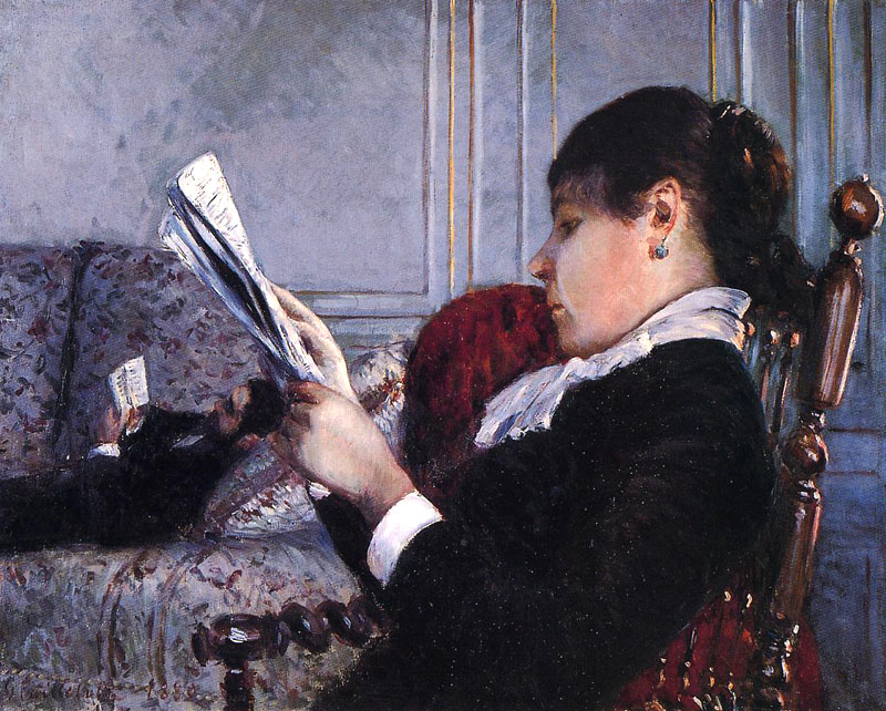Gustave Caillebotte - Intérieur, Femme Lisant