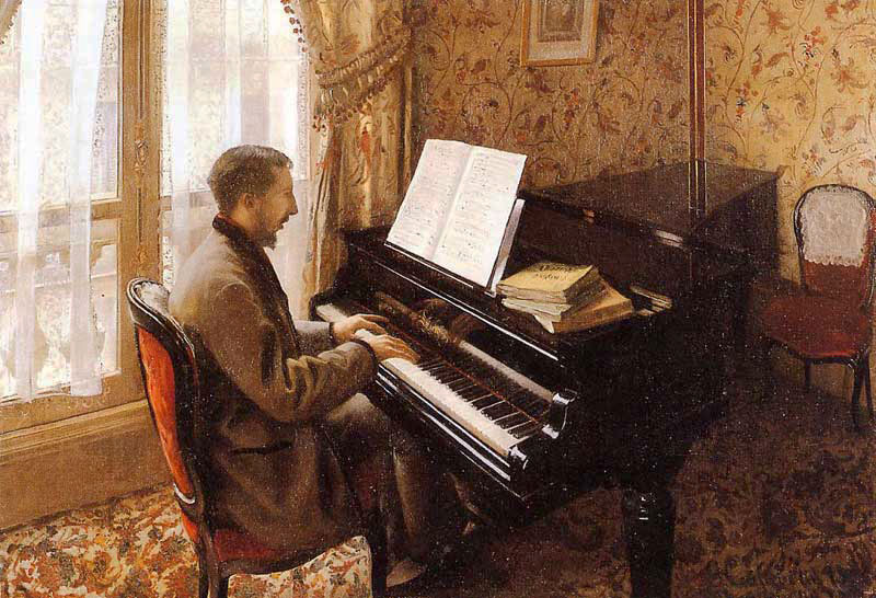 Gustave Caillebotte - Jeune homme au piano
