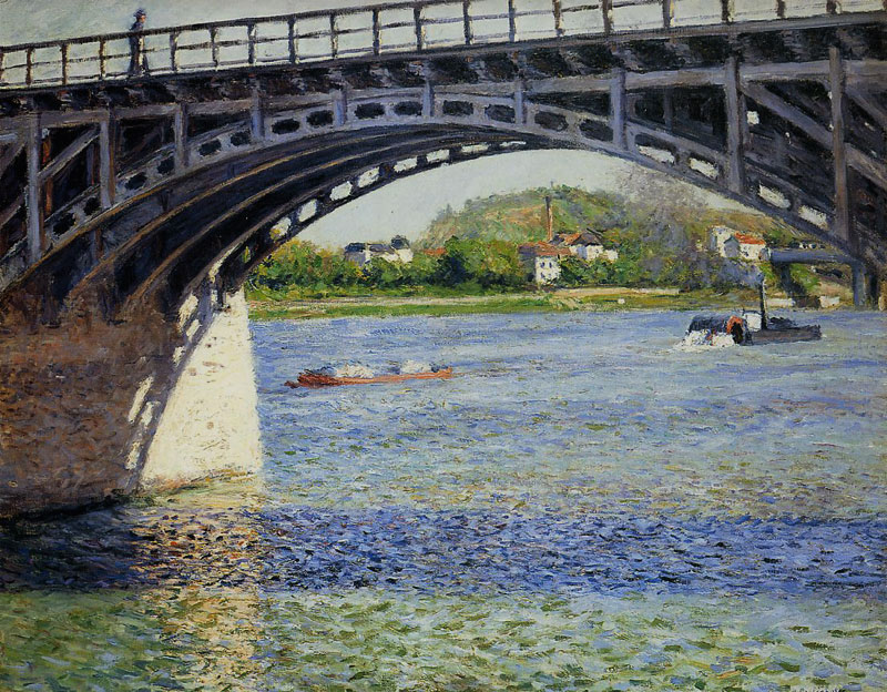 Gustave Caillebotte - Le Pont d'Argenteuil et la Seine