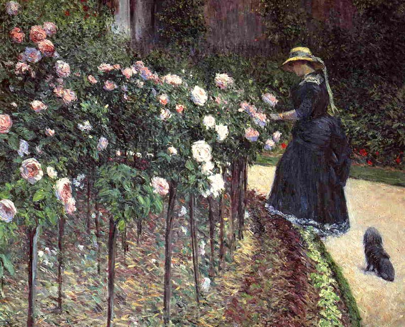 Gustave Caillebotte - Les Roses, Jardin du Petit-Gennevilliers