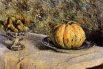 Gustave Caillebotte - Melon et compotier de figues