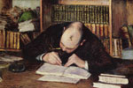 Gustave Caillebotte - Portrait d'homme écrivant dans son bureau