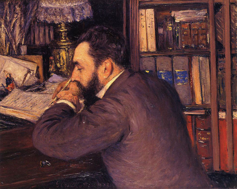 Gustave Caillebotte - Portrait d'Henri Cordier