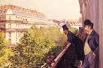 Gustave Caillebotte - Un Balcon, Boulevard Haussmann