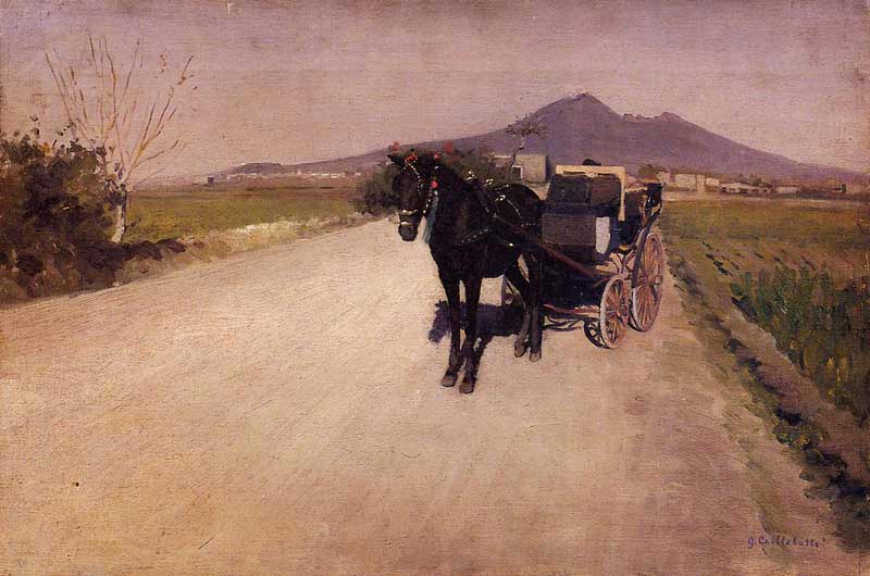 Gustave Caillebotte - Une route à Naples