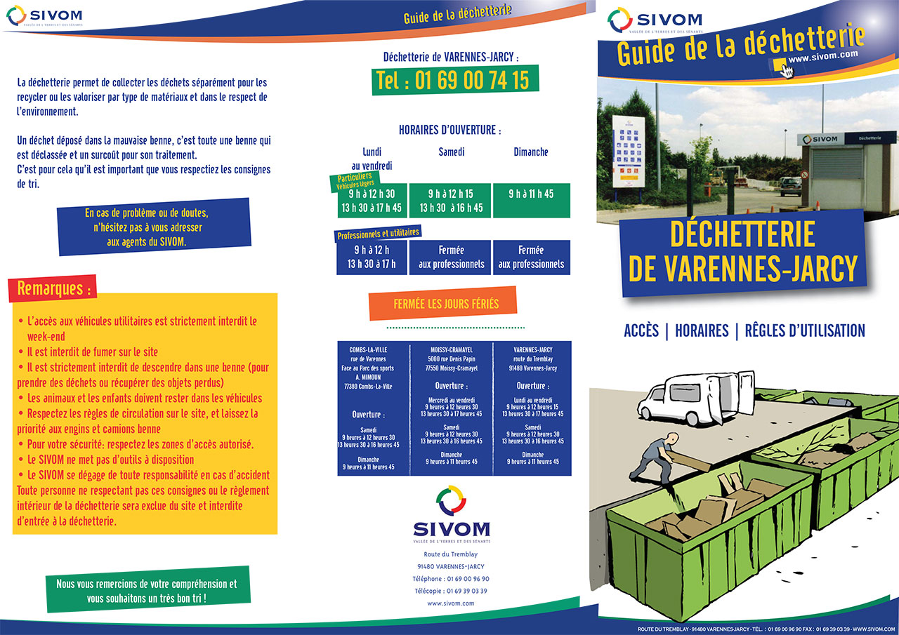 Horaires Déchetterie Varennes-Jarcy