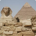 Egypte, Pyramides de Guizeh, Sphinx